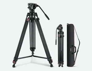 NEEWER 74 Inch Pro Video Tripod with Fluid Head QR Plate Compatiable - Brand NEW - Picture 1 of 8