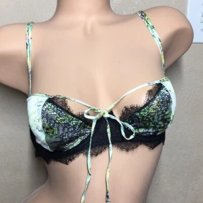 Victoria's Secret Designer Collection Very Sexy Island Silk Balconet Bra 32D - Image 1 of 4
