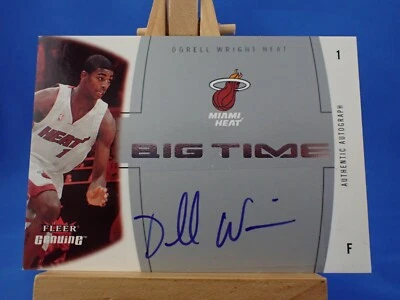 Dorell Wright Fleer Genuino 2004-05 Big Time Autógrafo Automático Foto 1 de 2