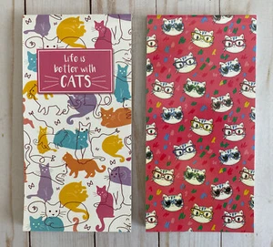 Cat Lover Gift Set Sunglasses + Life Is Better Memo List Pad Stocking Stuffers - Picture 1 of 7