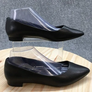 Rockport Shoes Womens 8.5 Adelyn Pointed Ballet Flats V79268 Black Leather - Picture 1 of 18
