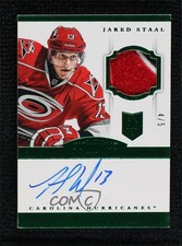 2013-14 Panini Dominion Emerald /5 Jared Staal #176 RPA Rookie Patch Auto RC