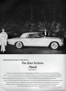 1962 Studebaker Hawk GT "Acclaimed in Italy" Original Print Ad  - Bild 1 von 1