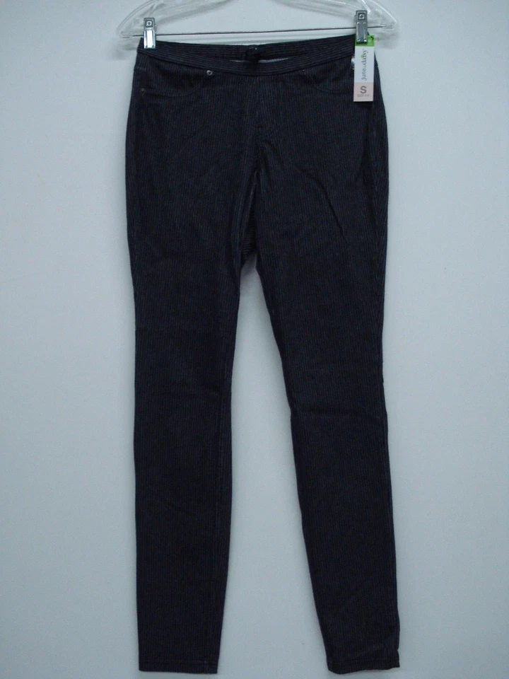 Nuevo con etiquetas Leggings de mezclilla a rayas June & Daisy para mujer talla pequeña ferrocarril #154D Foto 1 de 1