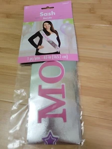 Amscan 340143 Mom-To-Be Foil Sash, 65 Inches, Multicolor - Picture 1 of 4