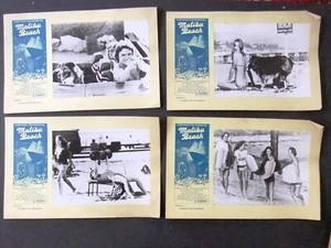 {Set 15} Malibu Beach Kim Lankford 9,5x15'' Original int. B&W Lobbykarten 70er Jahre - Bild 1 von 4