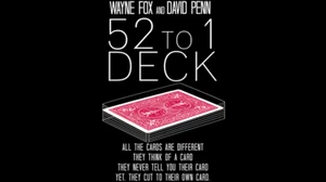 52 to 1 Deck by Wayne Fox and David Penn Magic Mentalism Trick - Picture 1 of 2