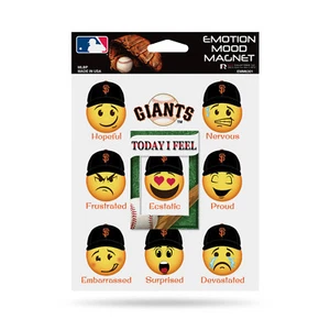 San Francisco Giants Emotion Mood Magnet 8 Emotions 5x6 Inches NEW Free Ship - Picture 1 of 2