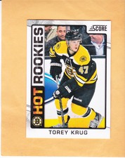 TOREY KRUG #531 2012 13 SCORE ROOKIE BOSTON BRUINS RC NM-MT