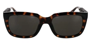 Balenciaga BB0108S 002 Brown Balenciaga Logo Sonnenbrille Havana Grey 56mm - Bild 1 von 12