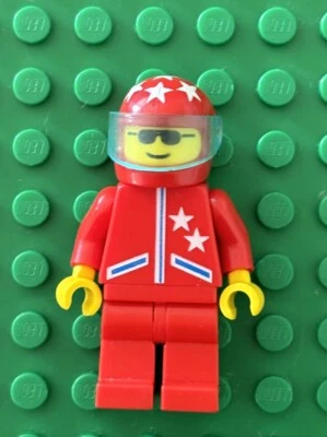 Vintage Lego Town Classic Red Jacket Stars Helmet Minifigure jstr003 6331 Pilot - Image 1 of 2