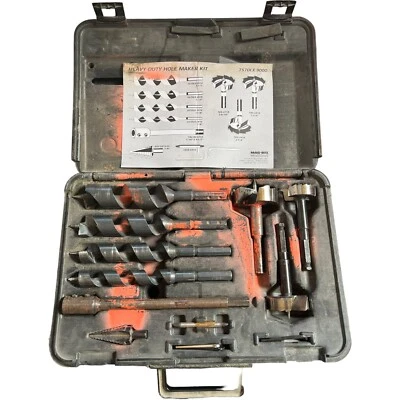 Mag-Bit 757DLX-9000 Heavy Duty Hole Maker Kit 10 Piece Set Free Shipping! - Image 1 of 4