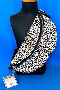 Brighton Wild Cat Belt Bag Waist Pack Leopard Print "Love Brighton" NWT Orig $78 - Picture 1 of 9