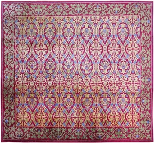 Alfombra Art Deco grande vintage alfombra Art Nouveau alfombra artesanal europea 13x16 pies - Imagen 1 de 11