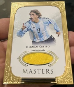 2023 Futera Unique Masters Hernan Crespo Gold Frame Patch 11/12 - Foto 1 di 2