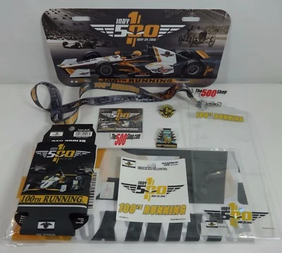 2016 Indy 500 Fan Pack Event Pins Banner Decal Lanyard Holder Magnet Can Cooler - Image 1 of 4