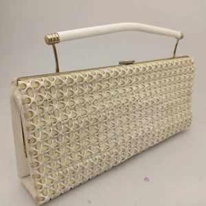 Bobbie Jerome Handbag/Clutch Bag Woven Folding Handle  Unique Vintage 60s RARE - Picture 1 of 9