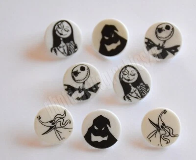 Discos Nightmare Before Christmas / Botões Licenciados Disney / Vestir - Imagem 1 de 2