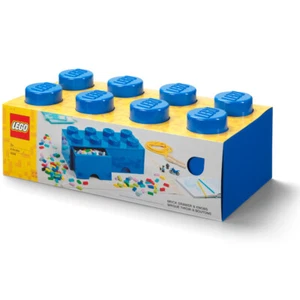 LEGO Storage Products: 40061731 8-Stud Brick with 2 Drawers Blue NEW - Zdjęcie 1 z 7
