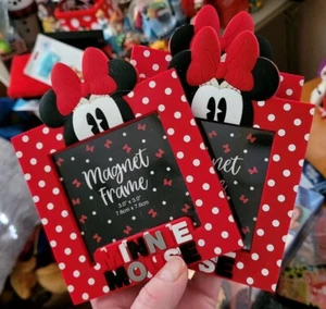 Disney Parks Minnie Mouse Magnetischer Bilderrahmen aufstellbar Neu mit Etikett - Bild 1 von 2