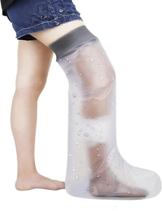 NUEVO Protector de pierna completa para adultos para ducha reutilizable impermeable funda fundida - Imagen 1 de 6