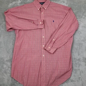 Polo Ralph Lauren Nantucket Red Plaid Men's 16 1/2 32/33 Classic Fit Long Shirt - Picture 1 of 7