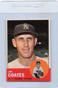 1963 Topps #237 Jim Coates Yankees NM *MK1454 - Bild 1 von 2