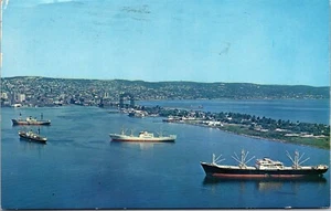 Vintage Minnesota MN Schiffe Boote Schiffe in Duluth Superior Hafen 1970er Postkarte - Bild 1 von 2