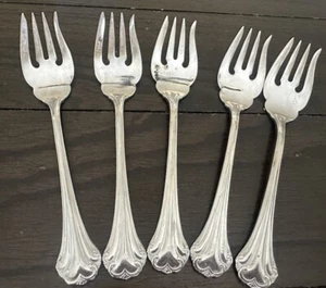 Reed & Barton REGINE Forchetta da Servizio Carne Inox 18/8 Taglio Lotto di 5 - Foto 1 di 7