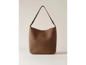 BORBONESE BOLT HOBO MEDIUM OP NATURAL BLACK - Foto 1 di 3