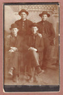 Antique+1908+Cabinet+Card+Photograph+of+Four+Men+at+Alamosa%2C+Colorado+6.5%22+x+4%22