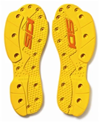Sidi SMS Supermoto Motorcycle Boot Soles Yellow 1 x Pair - Image 1 of 3