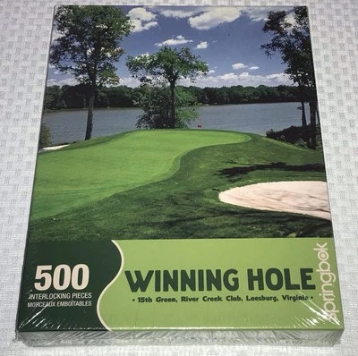 SPRINGBOK Golf Course Sealed 500pc Puzzle 15th Green River Creek Club LeesburgVA - Image 1 of 2