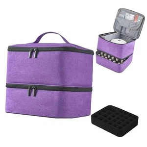 Double-Layer Nail Polish Organizer Bag, Holds 27 Bottles (15ML/0.5 FL.OZ or - Picture 1 of 7
