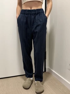 DDP Toast women`s striped Wool Pants Chinos Size 8 - Picture 1 of 9