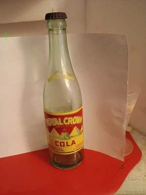 Garrafa de cola vintage 1936 Royal Crown - Imagem 1 de 3