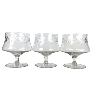 Cambridge Laurel Wreath Shrimp Cocktail With Out Inserts Set Of 3 Etched - Picture 1 of 7