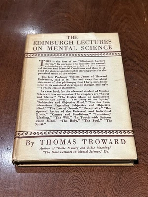 The Edinburgh lectures on mental science by Thomas Troward HC DJ 1909 B-111325 - Image 1 of 4