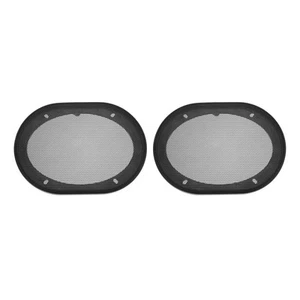 2Pcs Speaker Grill Cover Mesh Subwoofer Grill Guard Protector 5x7 Black - Picture 1 of 6