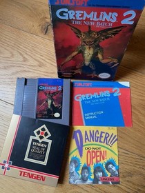 Gremlins 2 The New Batch Nintendo Nes Original Game complete with manual CIB