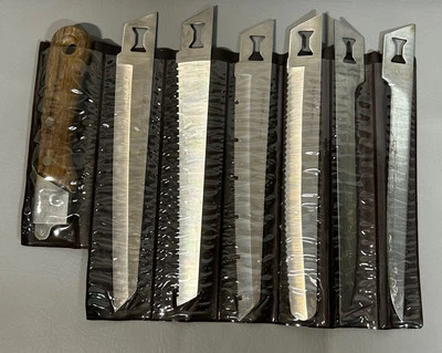 Facas comerciais vintage Kershaw Kai lâmina 6 lâminas com cabo sem estojo feitas no Japão - Imagem 1 de 4