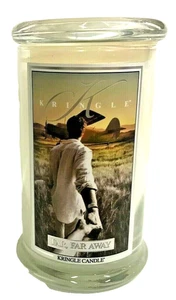 Vela clásica KRINGLE LEJOS, LEJOS, LEJOS 22 OZ tarro de dos mechas vela cítricos, madera - Imagen 1 de 1