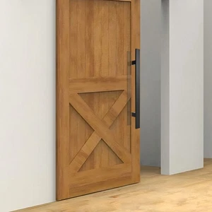 Black Stainless Steel Sliding Door Handle Modern H-shaped Door Push Pull Handle - Picture 1 of 11