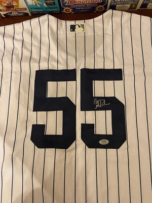 Carlos Rodon Autographed Signed New York Yankees Custom Jersey PSA - Image 1 of 4