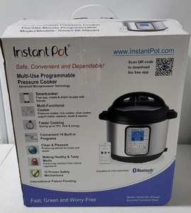 Pentola a Pressione Elettrica Instant Pot Smart WiFi 6 Quart, Argento *Scatola Aperta  - Foto 1 di 5