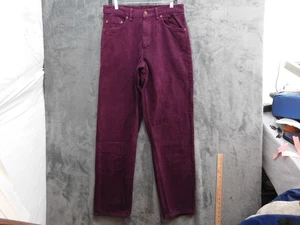 Pantalon droit vintage Levis 554 jeans homme 34x34 violet made USA velours côtelé années 90 - Photo 1/12