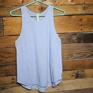 Lululemon Damengröße 4 puderblau geformtes Tanktop Rückenschlitz Fitnessstudio Laufen - Bild 1 von 7