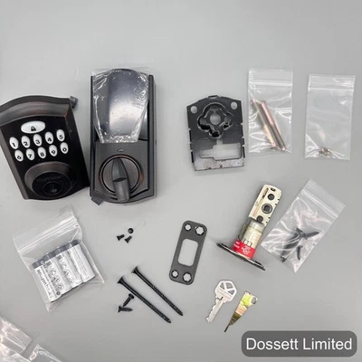 Cerradura de teclado de bronce veneciano cerrojo electrónico Kwikset 913 SmartCode 913TRL15 Foto 1 de 4