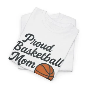 Proud Basketball Mom Tee, Camicia Unisex Cotone Pesante, Maglietta Sportiva, Regalo [...] - Foto 1 di 60