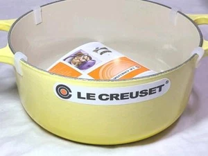 Le Creuset Signature Cocotte Ronde 20cm 7-3/4" 2-3/4qt Soleil Yellow Cast New - Picture 1 of 6